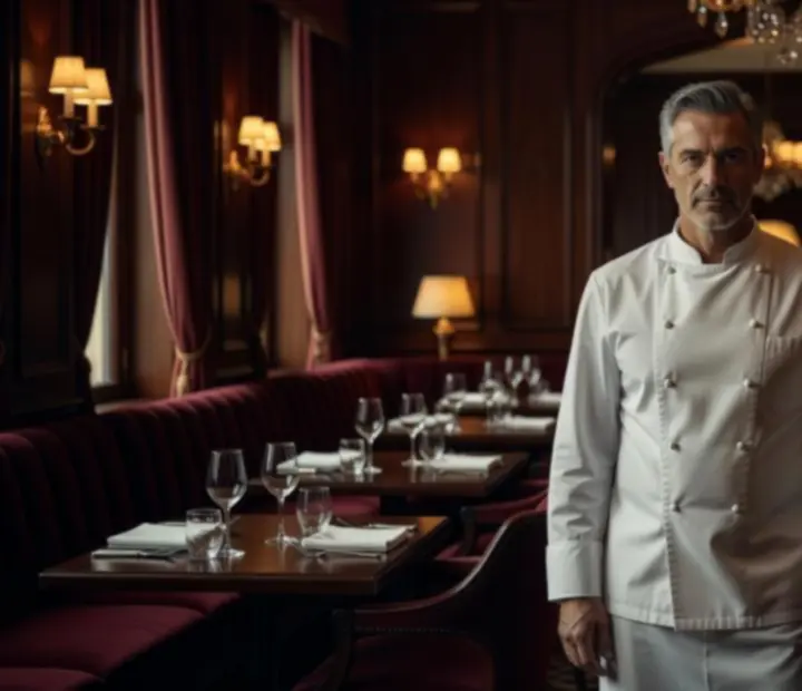 Portret glavnog chefa Cro Casinno restorana u luksuznom ambijentu